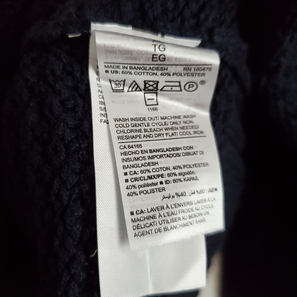 🆕️Navy Cable Knit Sweater Size XL - Picture 3 of 3